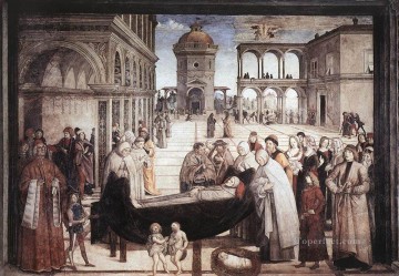  muerte pintura - Muerte De Santa Bernardina Renacimiento Pinturicchio